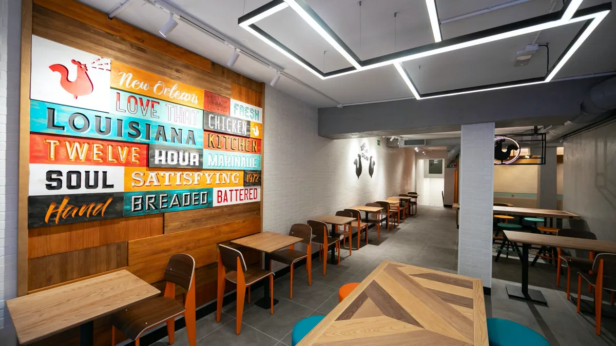 Popeyes refreshes brand identity and restaurant interiors