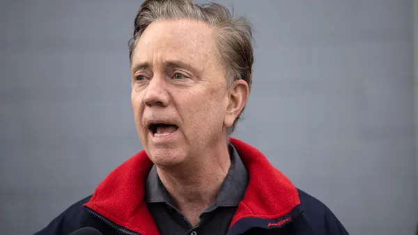 A closeup of Ned Lamont.