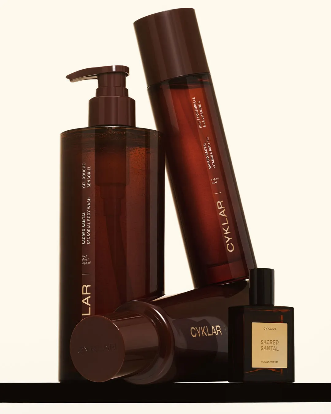 An assortment of Cyklar products.