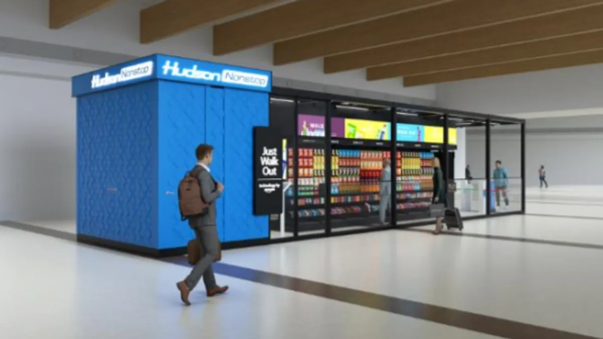 Hudson to use Amazon's Just Walk Out technology in select stores.