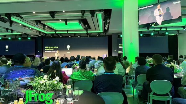 Attendees at the JFrog annual swampUP conference on September 2, 2026 in New York City.