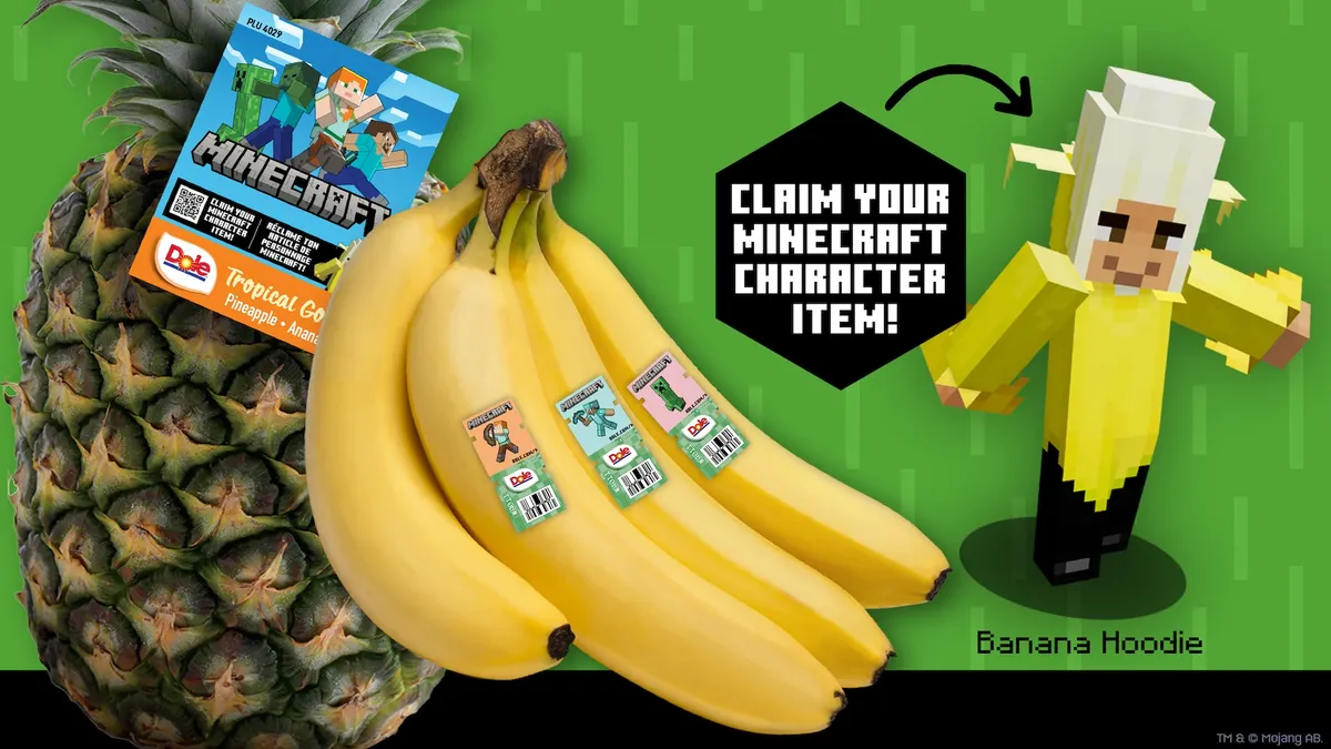 Dole Minecraft campaign QR codes