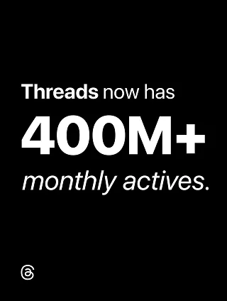Threads 400 million