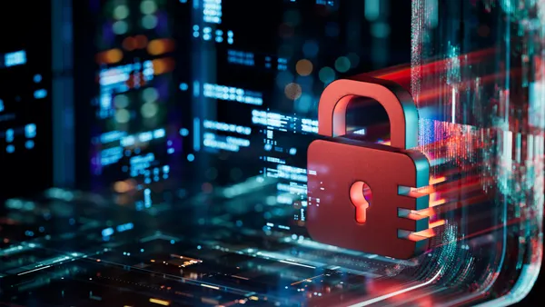 AI Artificial Intelligence Security, Digital Information Protected Secured Lock