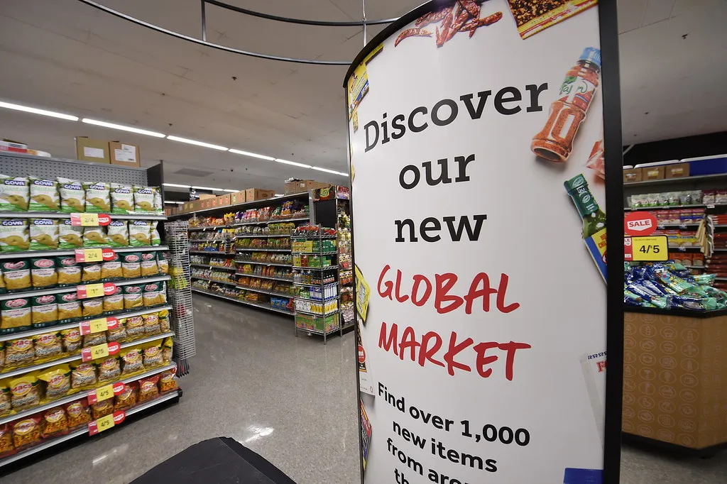 Multicultural section at Bartow Ave. Bronx, New York, Stop & Shop