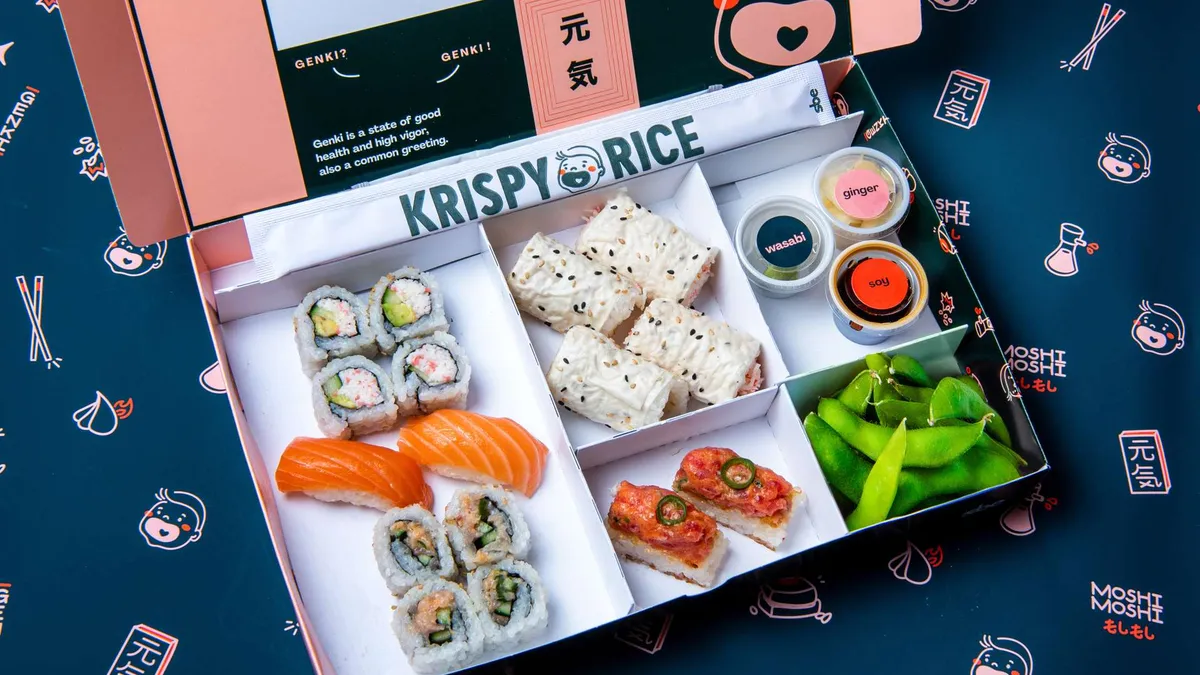 Fair use image of a menu item from C3's virtual brand Krispy Rice