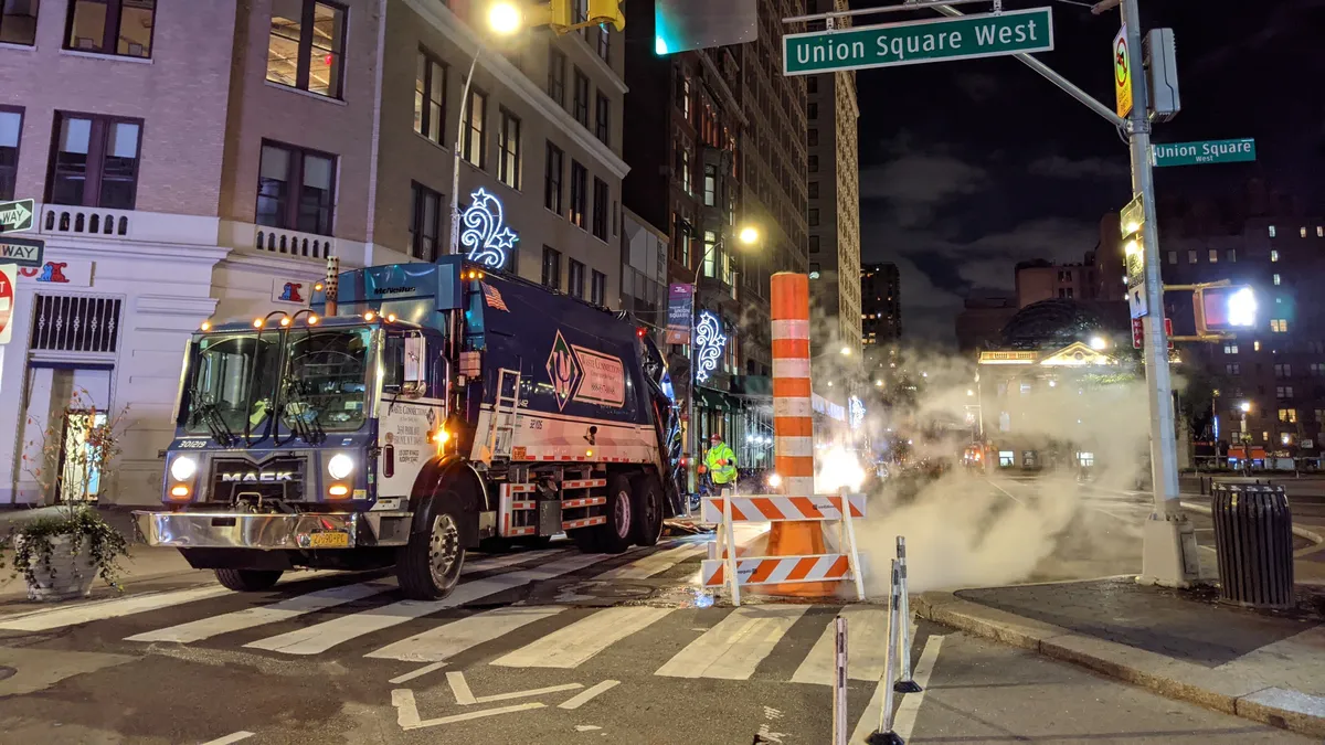 Waste Connections truck in New York