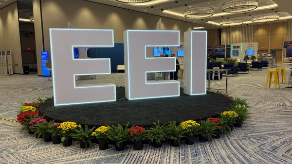 A giant sign reading EEI