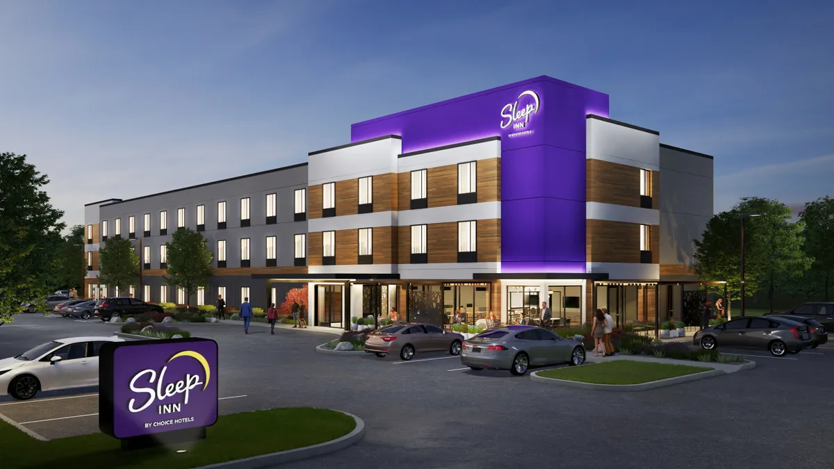 Rendering of Sleep Inn's new hotel prototype