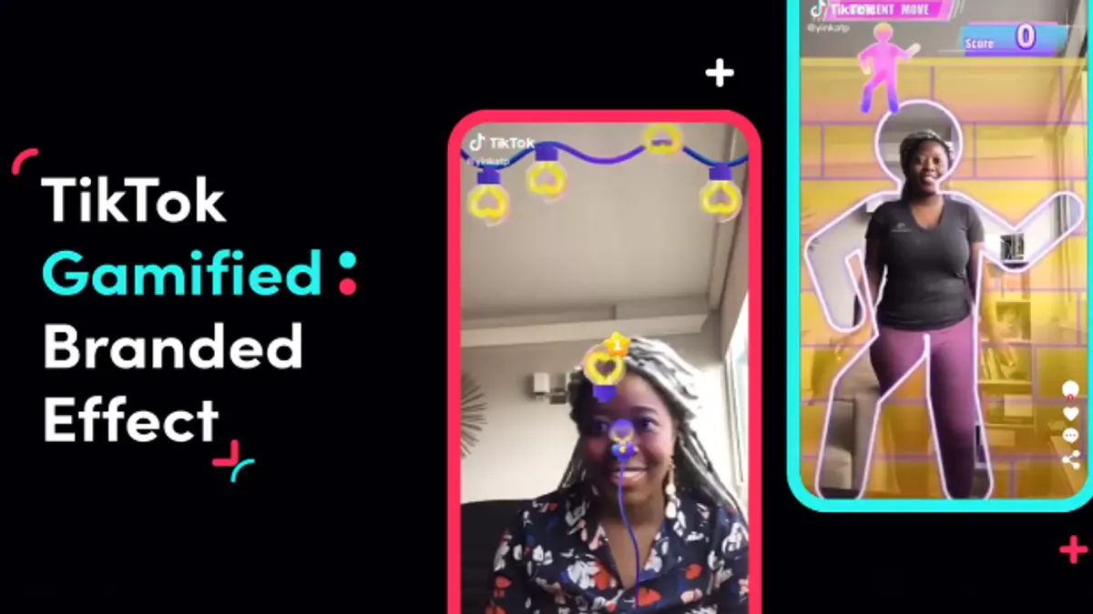 TikTok gamified effect