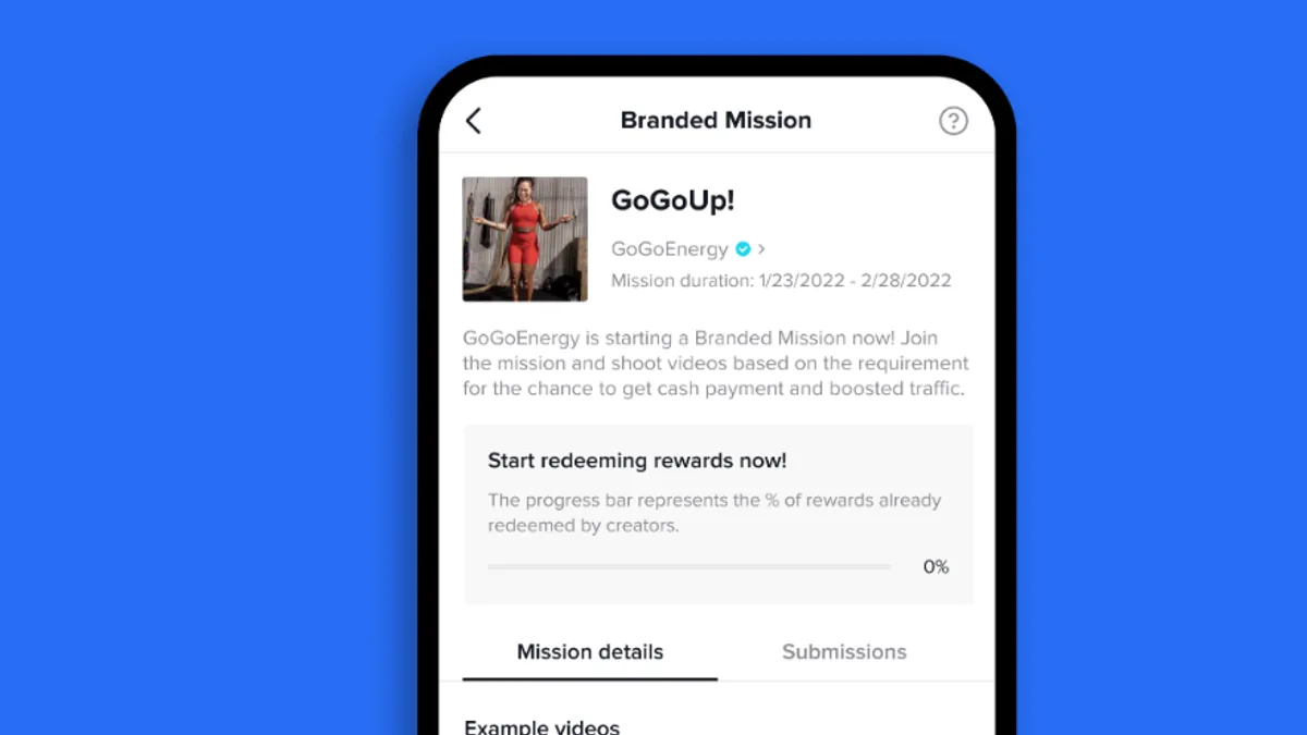 TikTok's Branded Mission ad product
