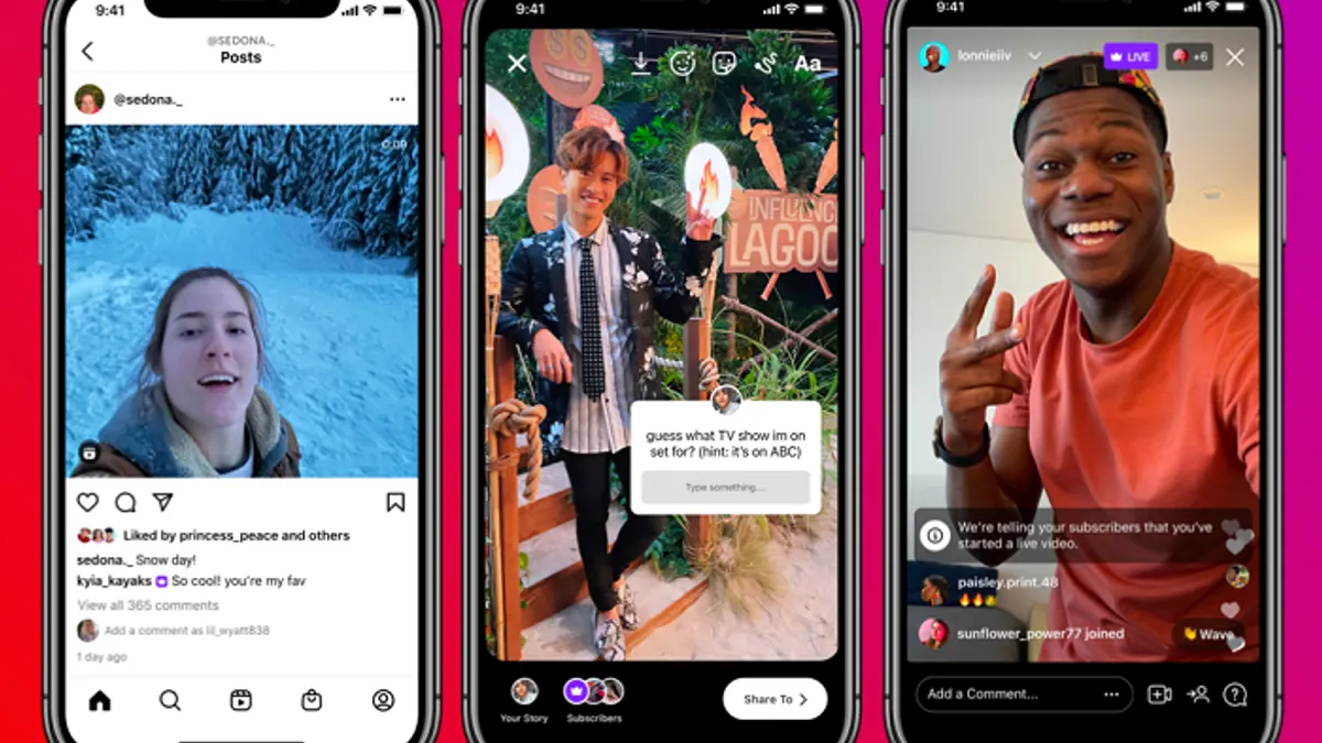 Instagram fan subscriptions
