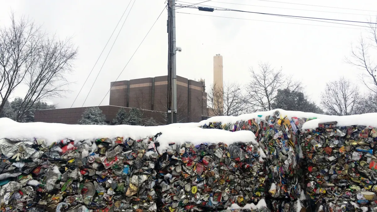 Exterior of ecomaine's waste and recycling facility