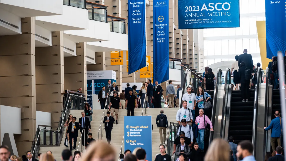 Physicians, researchers and healthcare professionals attend ASCO's annual Meeting on June 2, 2023 in Chicago.