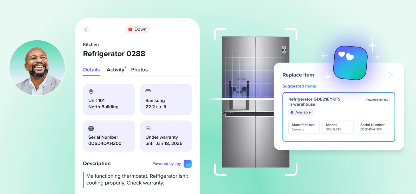 A screenshot of the Centralized Management platform by HappyCo.