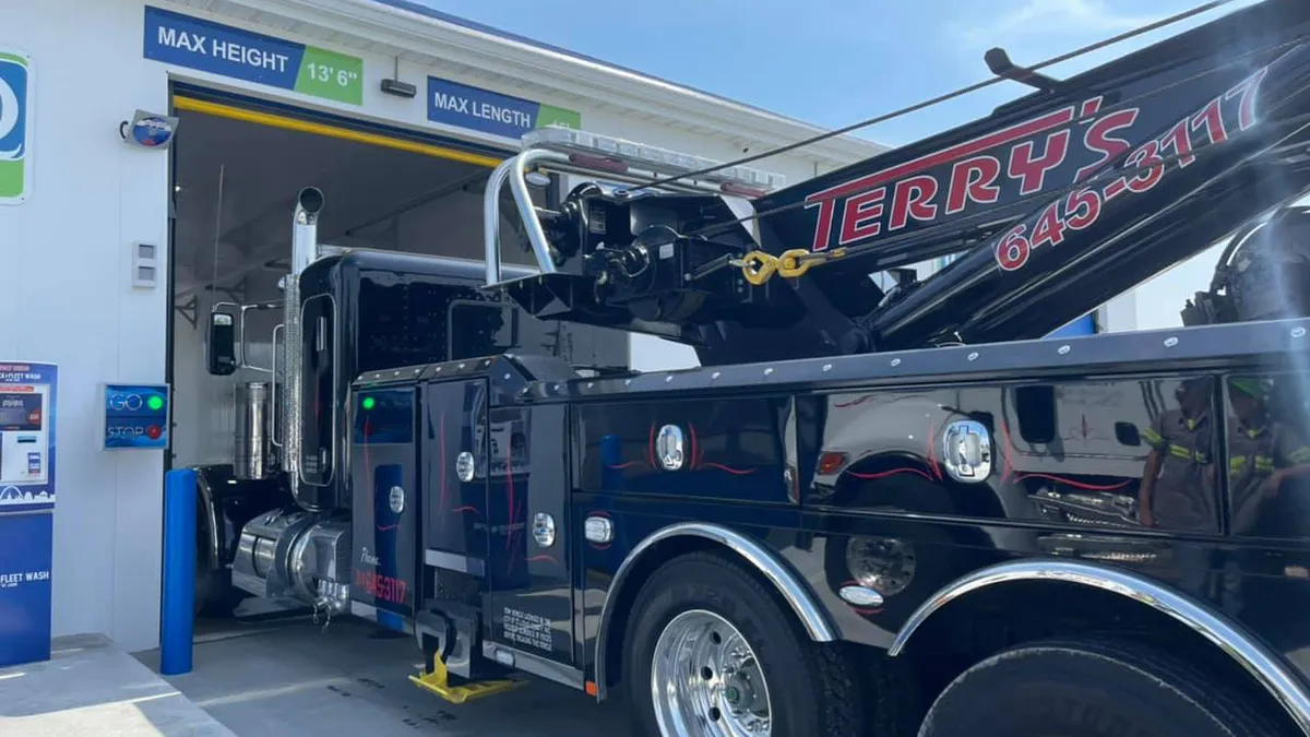 Image of a truck in parking