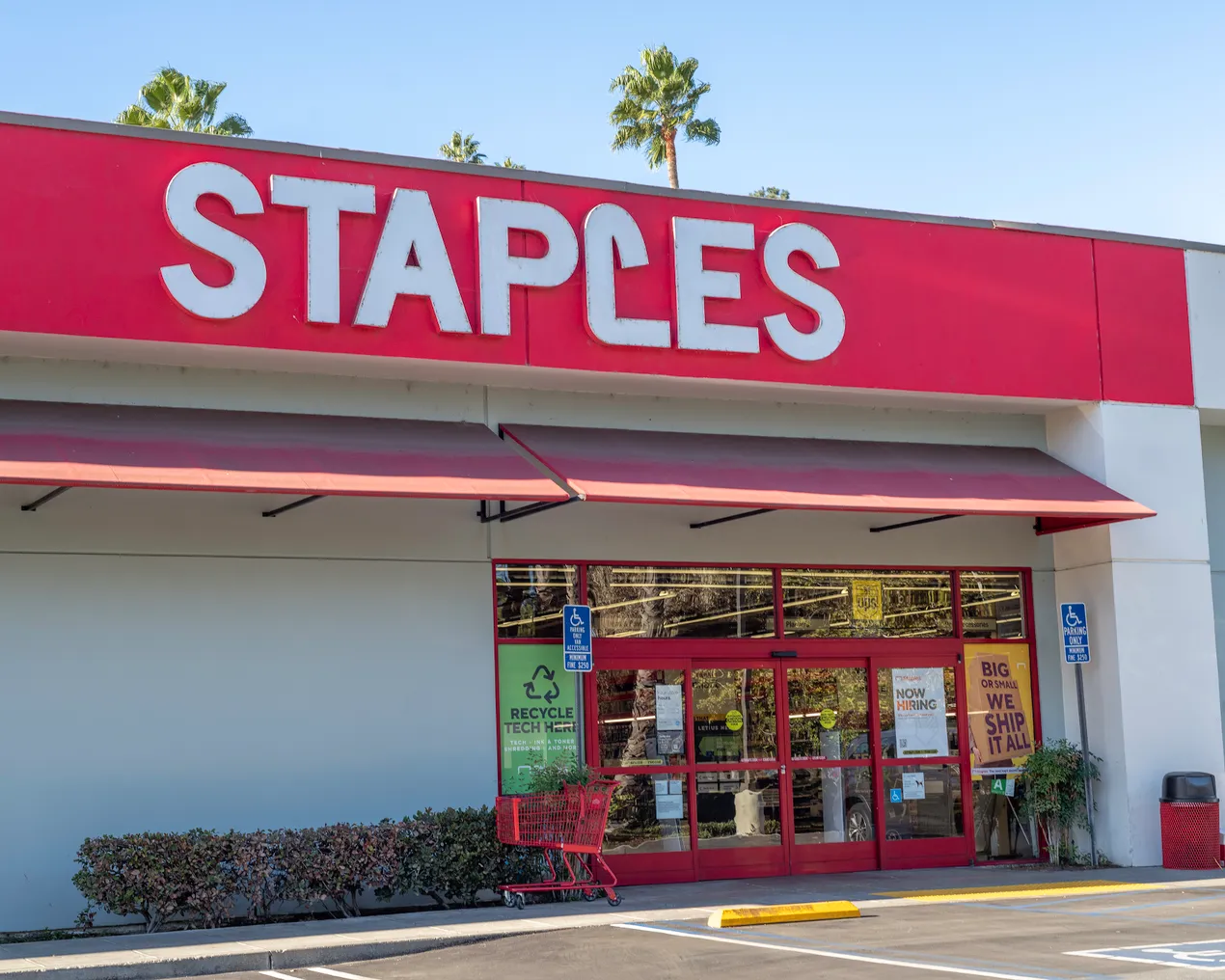 Staples store in Studio City, Ca.