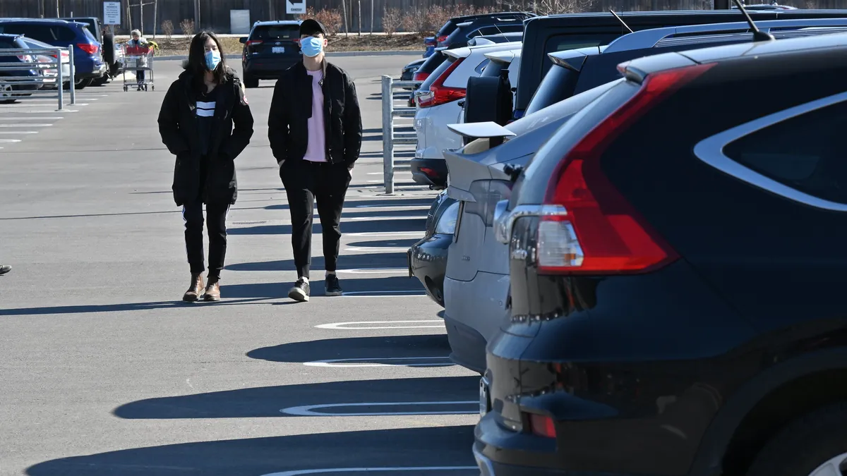 Sunday morning shoppers at Costco in Toronto sported medical masks. Doctors have repeatedly warned that the masks do little to prevent the spread of corona virus. Taken on March 15, 2020.