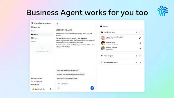 Meta business agent