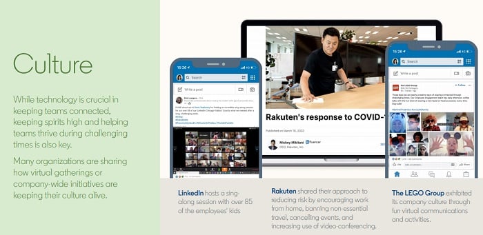 LinkedIn COVID-19 engagement report