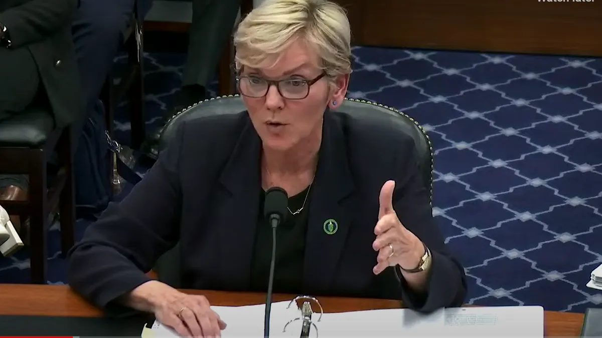 Secretary of Energy Jennifer Granholm speaks March 20, 2024, at the House subcommittees on Energy and Water Development and Related Agencies, on DOE's Fiscal Year 2025 budget request.