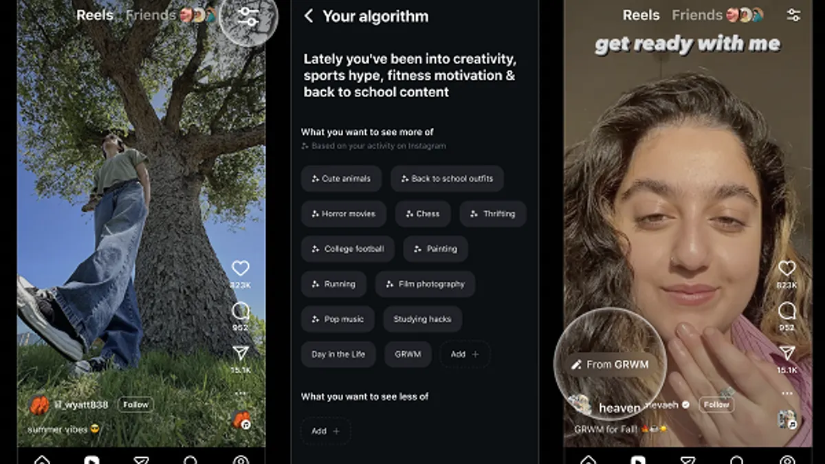 Reels algorithm editing