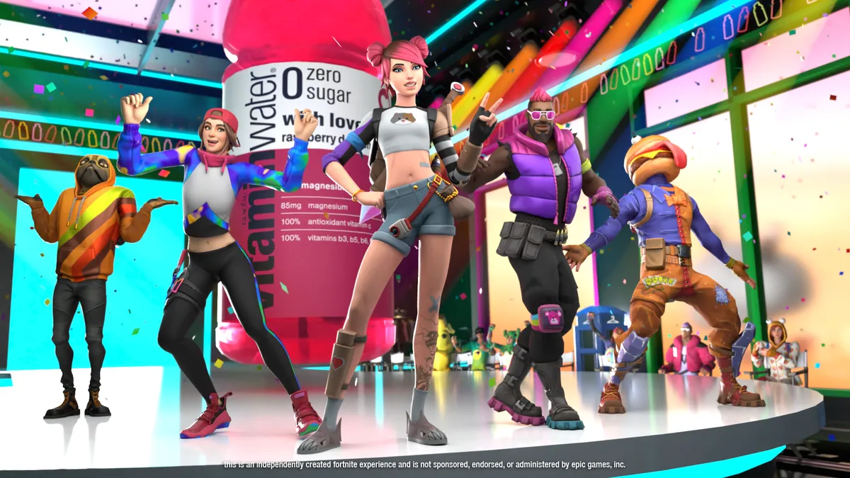 Image of Vitaminwater's Fortnite island.