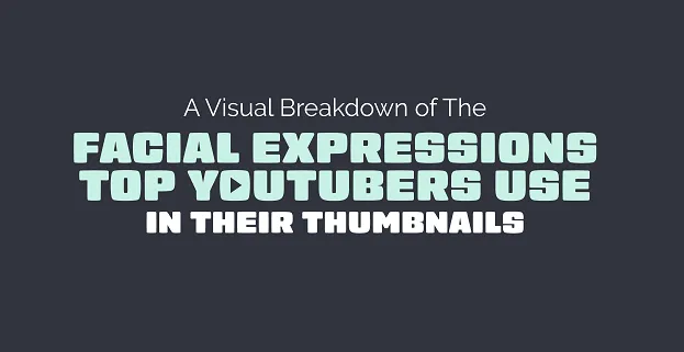 The Top Facial Expressions Used in YouTube Thumbnails [Infographic]