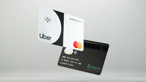 A picture of an Uber Mastercard