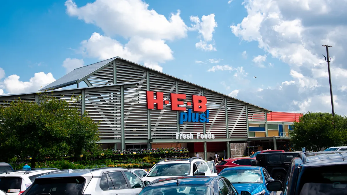 Exterior of a grocery store.