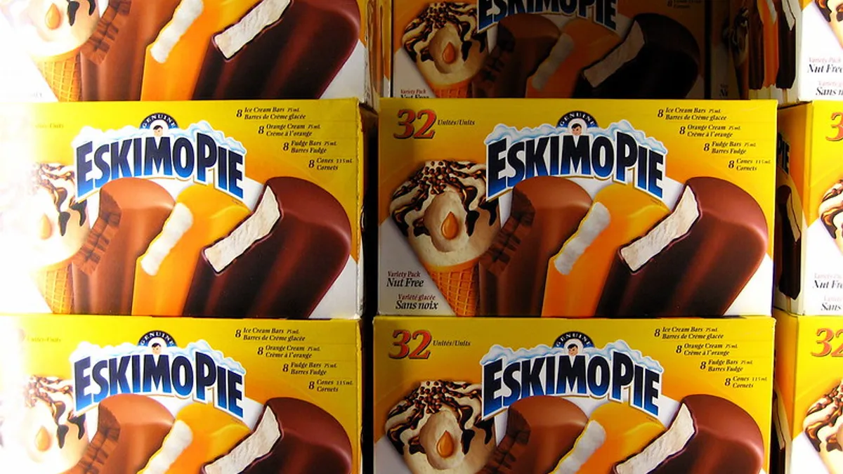 Packages of Eskimo Pie bars