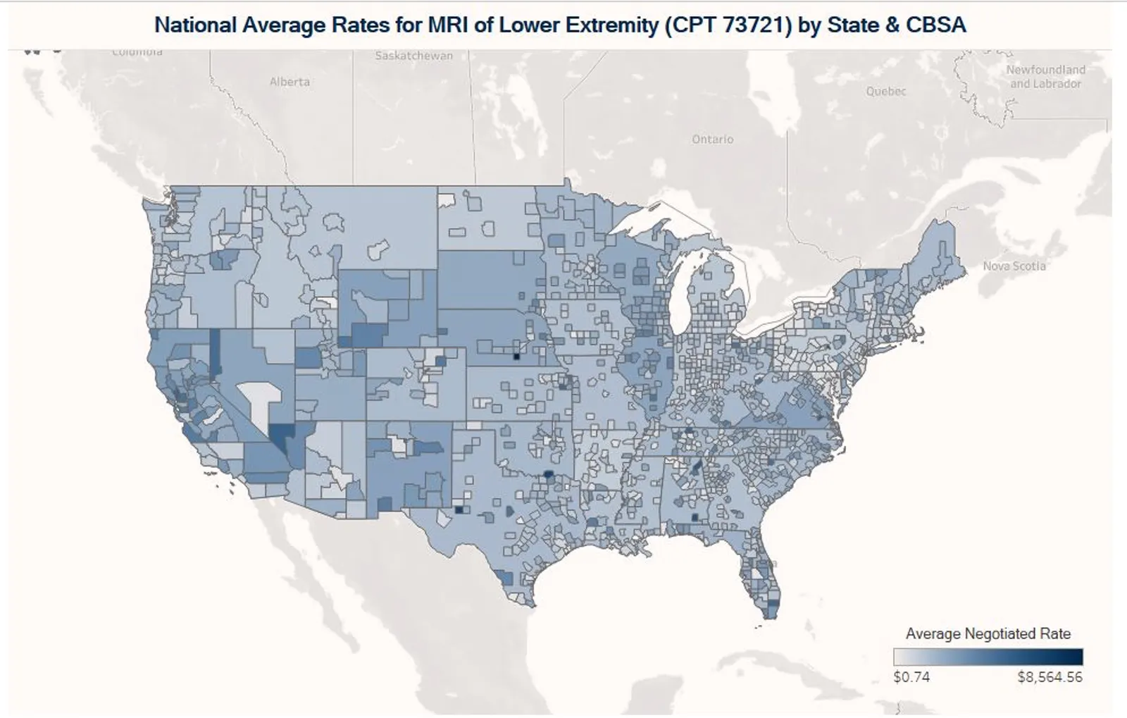 A map of MRI rates