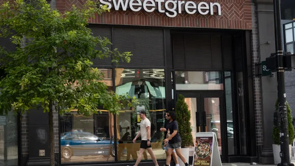 People walking in front of a Sweetgreen on Aug.8, 2025 in Chicago, Illinois