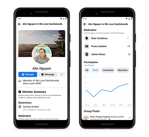 Facebook Groups update