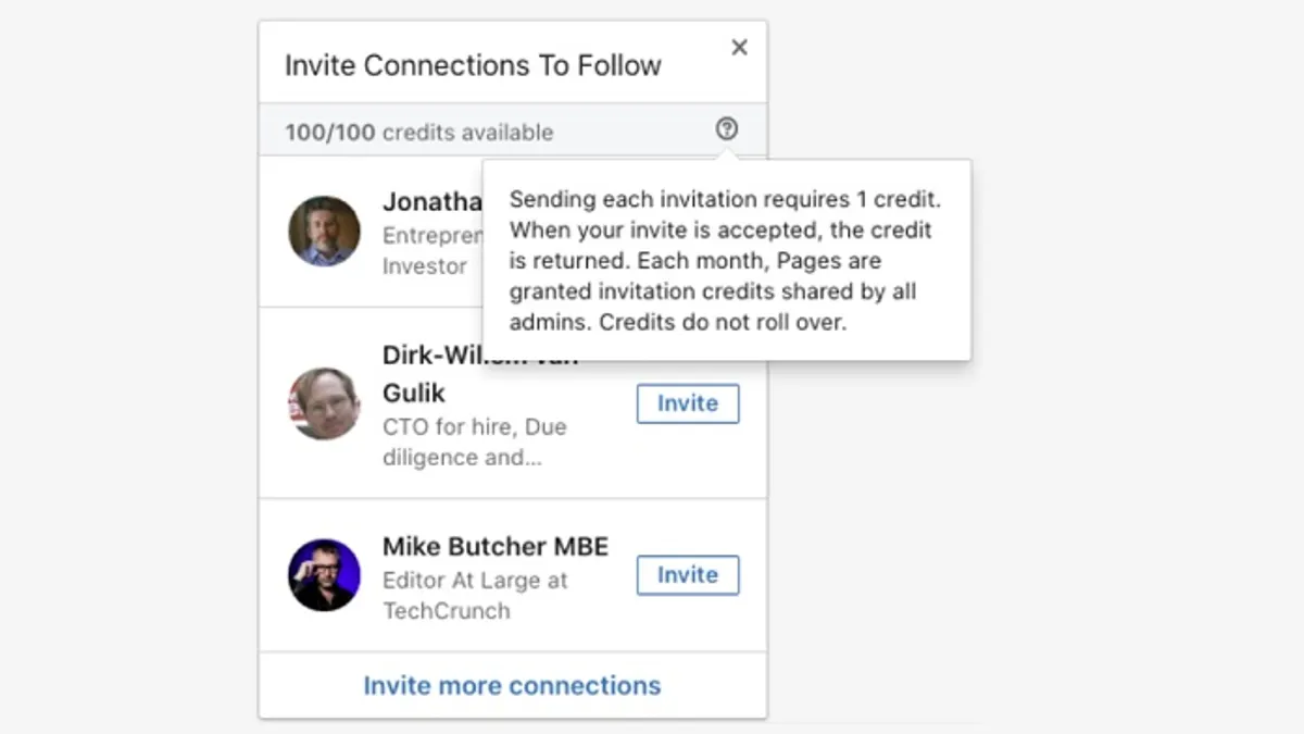 LinkedIn page update