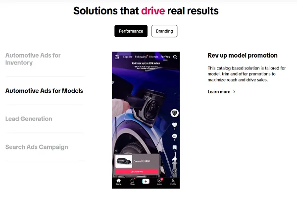 TikTok auto ads