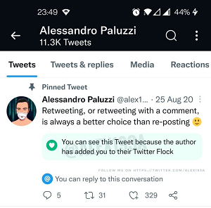 Twitter Flock