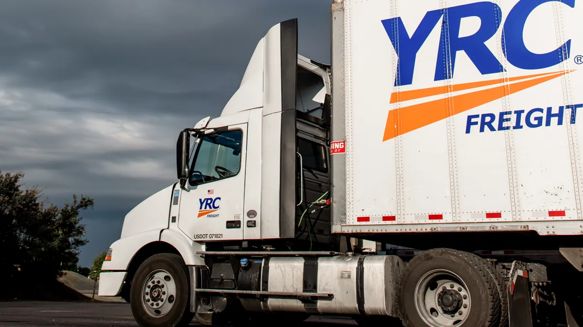 A YRC truck.