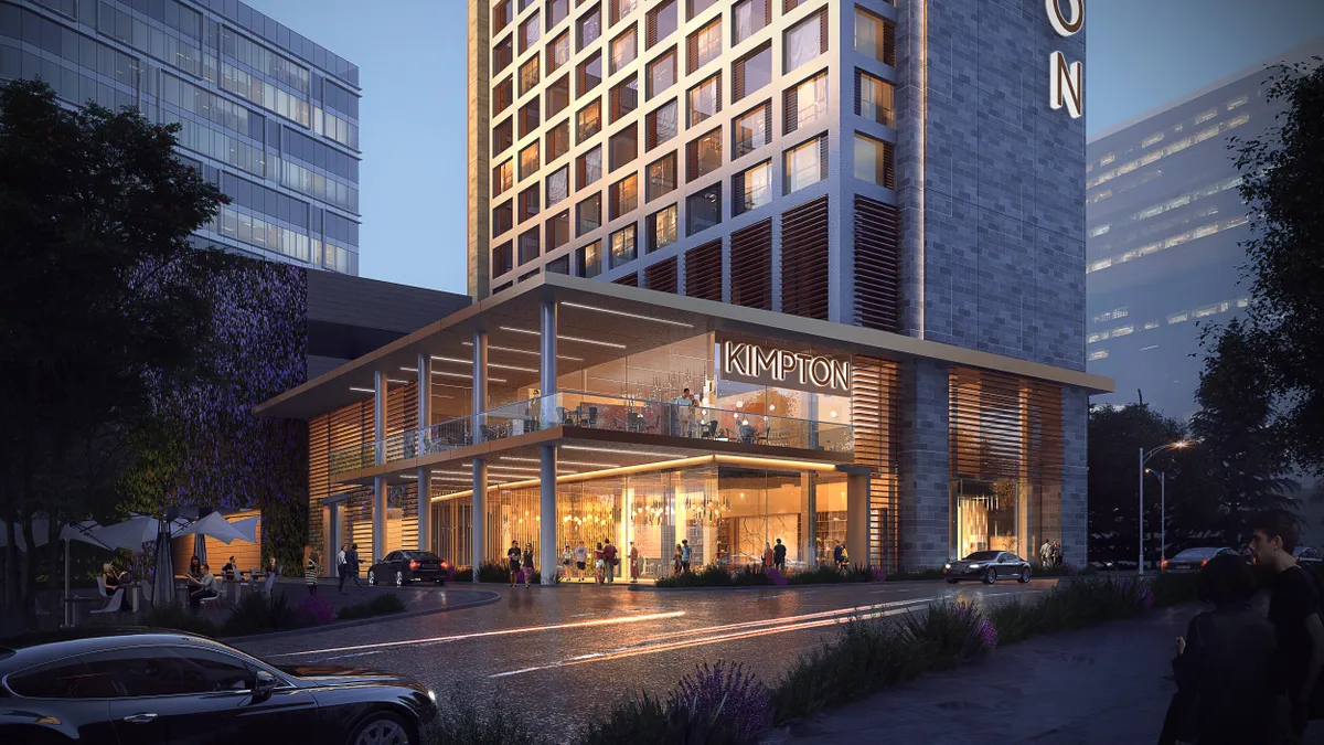 A rendering of the Kimpton Claret Hotel set to open in Denver in 2024.