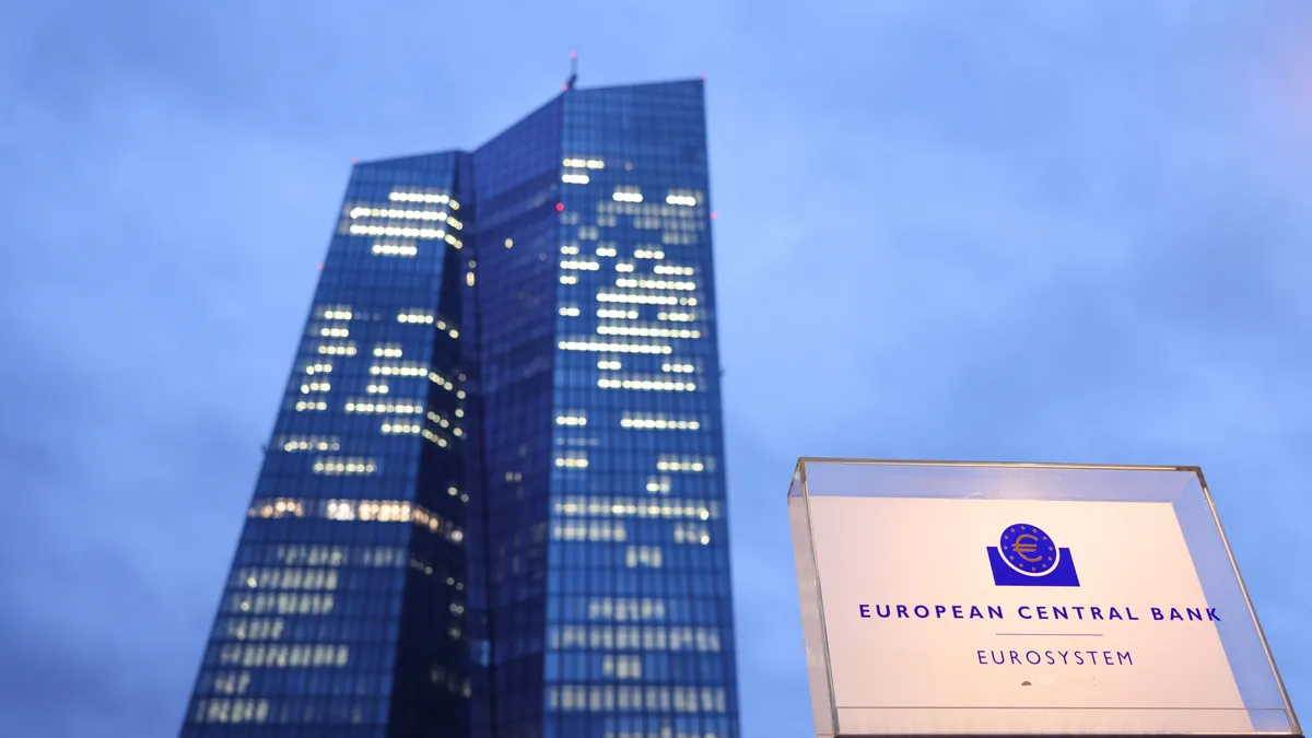 European Central Bank headquarters in Frankfurt, Germany