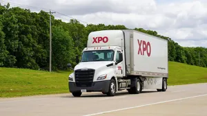 XPO truck on road
