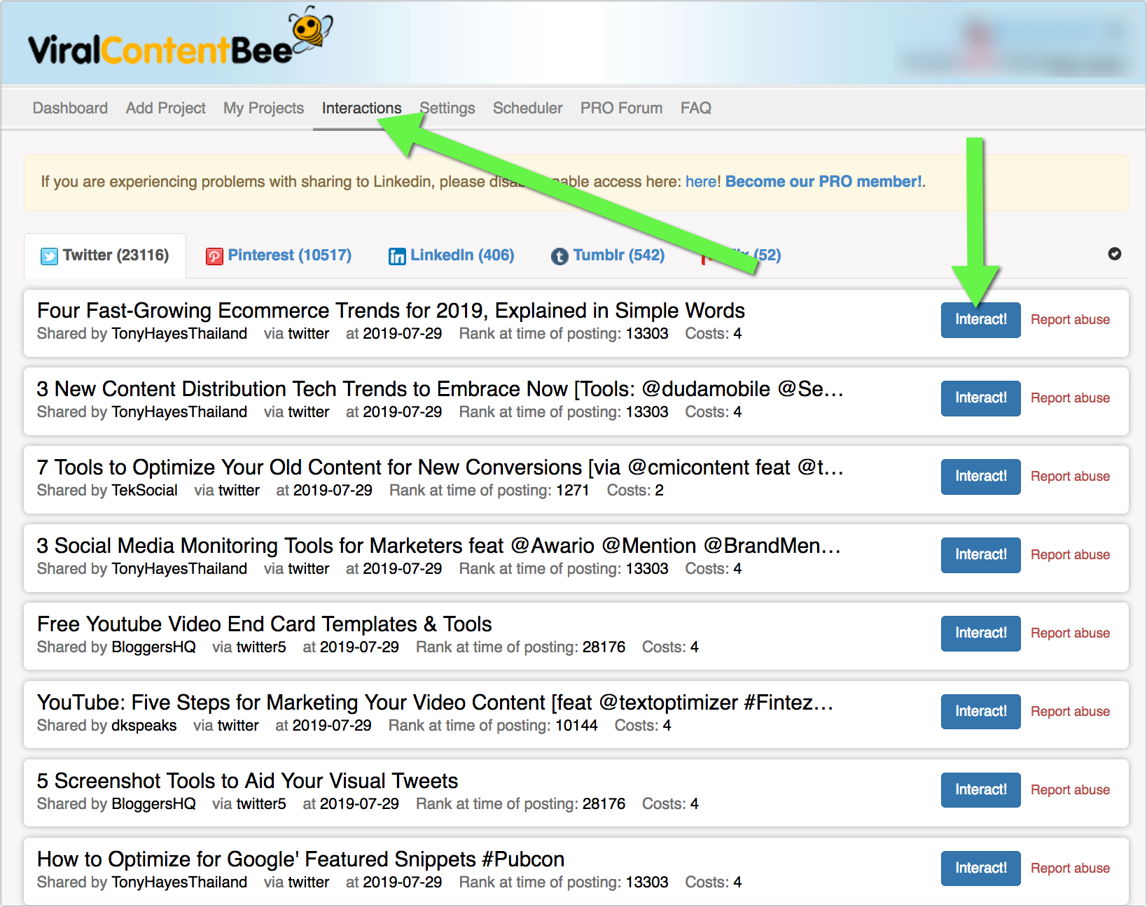 Viral Content Bee