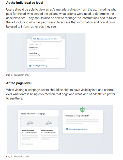 Google transparency proposal