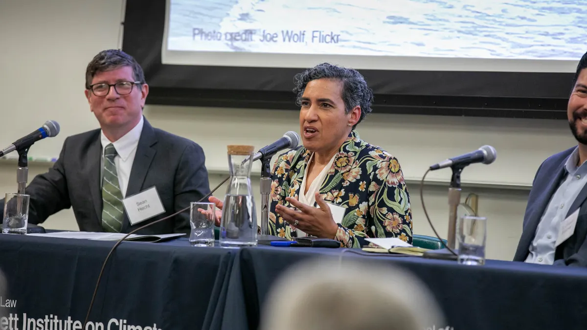 Liane Randolph, CPUC commissioner, speaking on a panel in June, 2019.