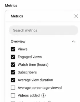 YouTube Analytics Advanced Mode