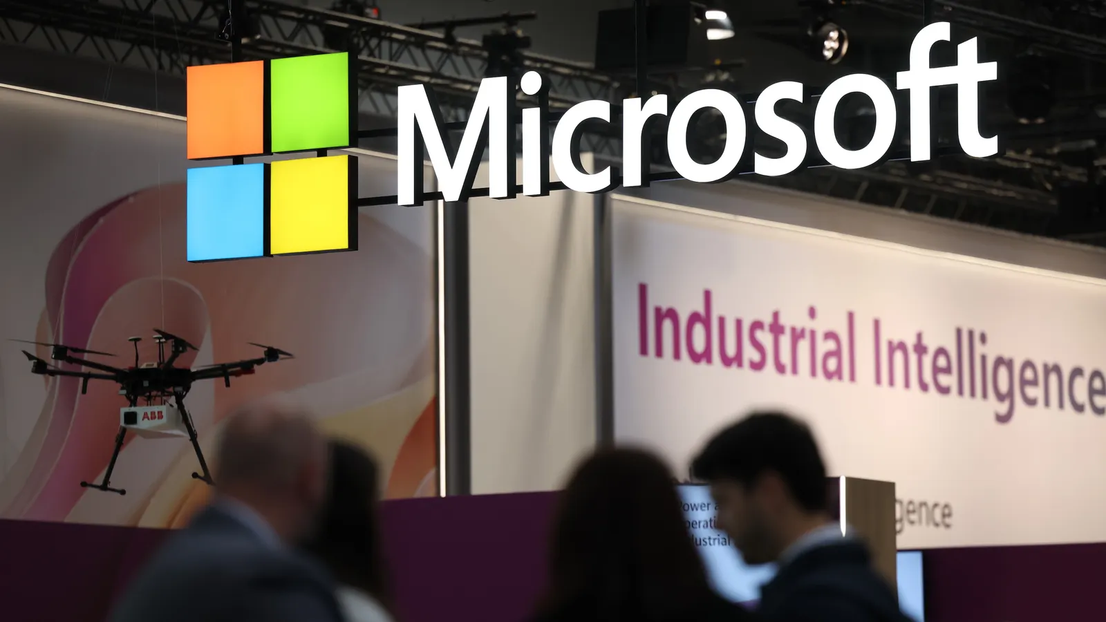 Visitors crowd the Microsoft stand on April 20, 2026, in Hanover, Germany. The company rolled out updates to its Frontier Badge partner designations as it prepares to release two new 365 bundles. Sean Gallup / Staff via Getty Images