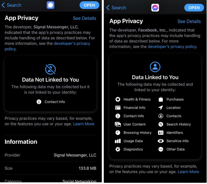 Messenger IDFA example