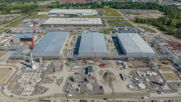 Aerial view of the Li-Cycle facilities in Rochester, New York.