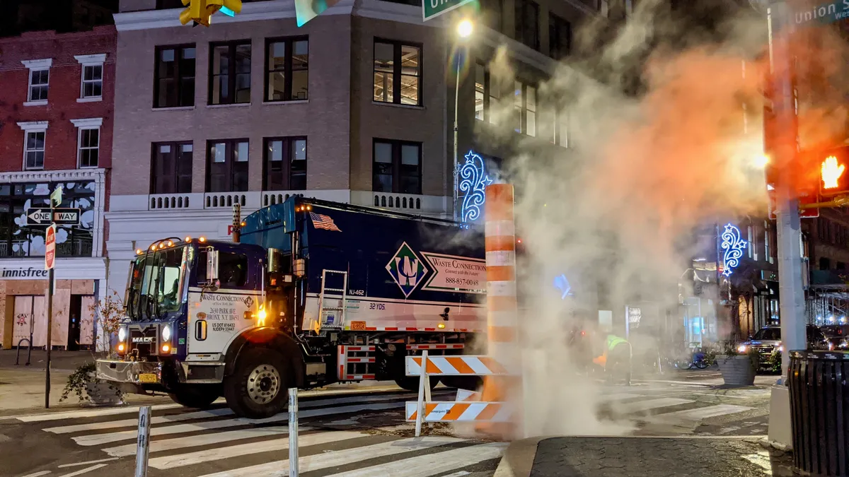 Waste Connections truck in New York