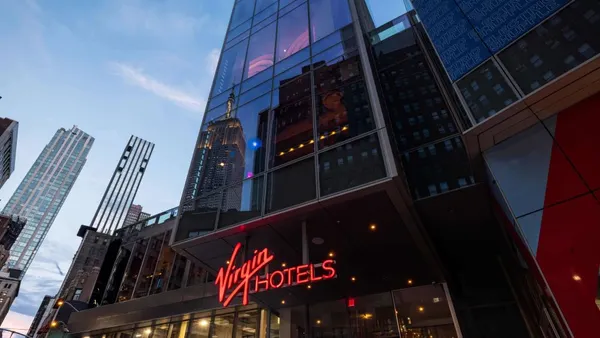 Exterior of a Virgin Hotels Collection property